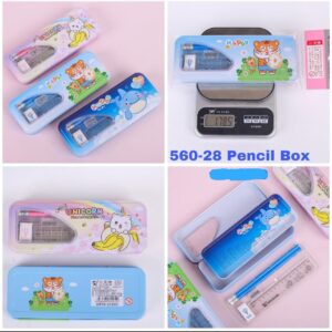 New Metal Pencilbox with Stationery